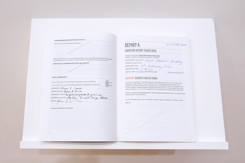 February 16th, 2022 - Condition Report 6 is completed by Kate McBride (RHA) marking its first use in a gallery context.