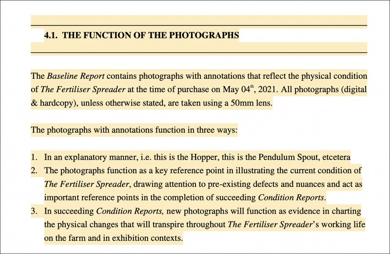 4.1.  THE FUNCTION OF THE PHOTOGRAPHS (Baseline Report - Pg 7 Excerpt)