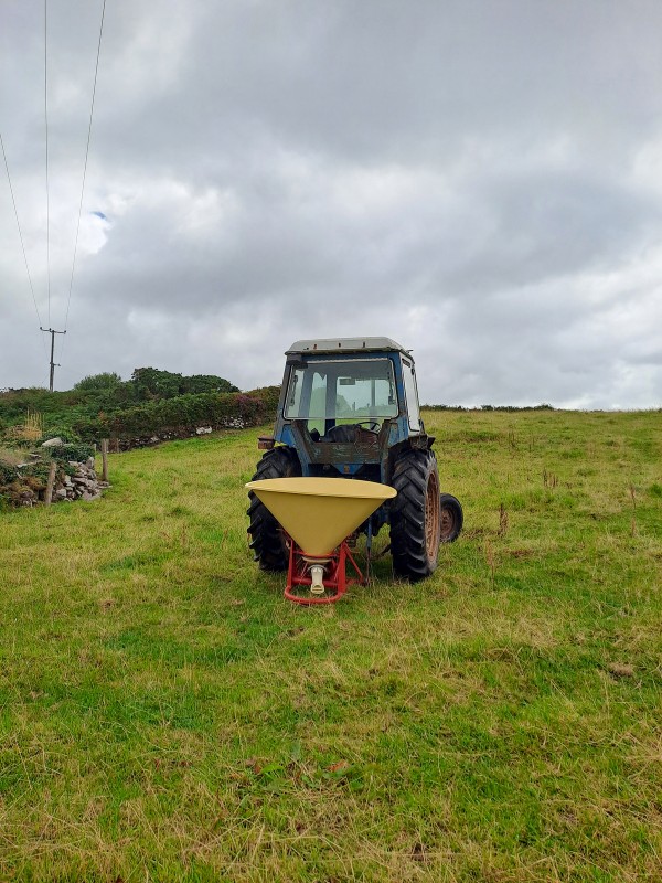 July 25th, 2025 - The Fertiliser Spreader at work on the farm in The High Field