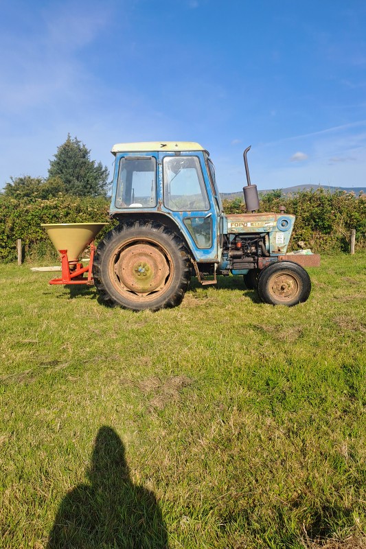 August 10th, 2026 - The Fertiliser Spreader at work on the farm in The Silage Field